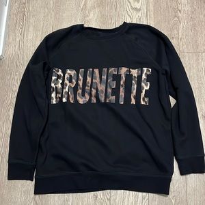Brunette the Label big sister crewneck in XS/S